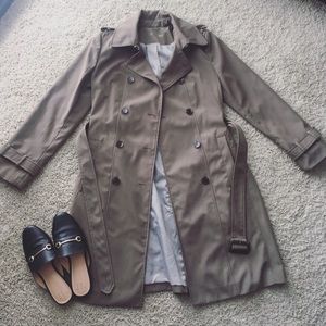 Calvin Klein light brown trench coat